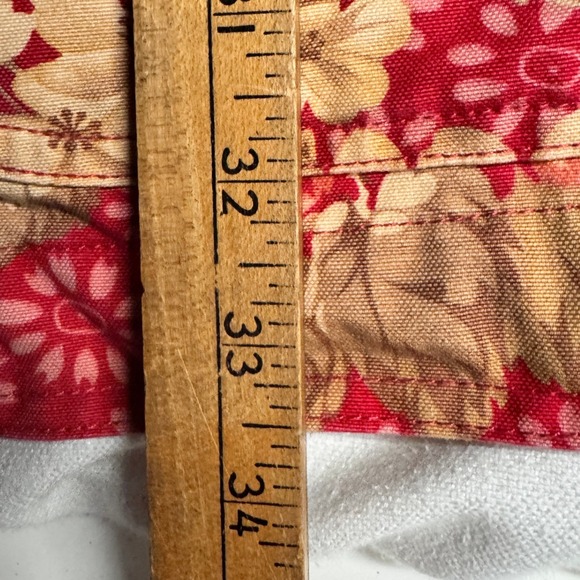 LL Bean Women's 3X Floral Print Cotton Barn Coat Corduroy Collar‎ Vintage 1990s - Picture 9 of 9